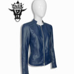 #68 CASACA/CHAQUETA DE CUERO JACKET ELEGANT BLUE