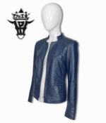 #68 CASACA/CHAQUETA DE CUERO JACKET ELEGANT BLUE - Image 2
