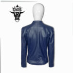 #68 CASACA/CHAQUETA DE CUERO JACKET ELEGANT BLUE - Image 4
