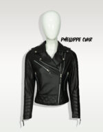 #10 CASACA/CHAQUETA DE CUERO JACKET BIKER STAR ROCK - Image 16