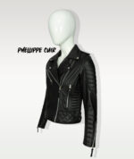 #10 CASACA/CHAQUETA DE CUERO JACKET BIKER STAR ROCK - Image 14