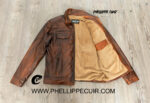 #79 CASACA/CHAQUETA DE CUERO JACKET CAMELL MATIZADO - Image 18