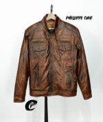 #79 CASACA/CHAQUETA DE CUERO JACKET CAMELL MATIZADO - Image 19