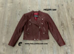 #37 CASACA/CHAQUETA DE CUERO JACKET BIKER COLOR VINO 2.0 - Image 11