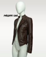 #22 CASACA/CHAQUETA DE CUERO JACKET BIKER MODA 2024 CORTE PRINCESA - Image 17