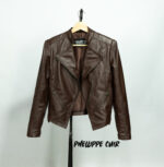 #22 CASACA/CHAQUETA DE CUERO JACKET BIKER MODA 2024 CORTE PRINCESA - Image 15