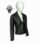 #45 CASACA/CHAQUETA DE CUERO JACKET CLOSE IN THE MIDDLE - Image 3
