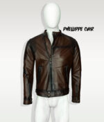 #98 CASACA/CHAQUETA DE CUERO JACKET MARRON MATIZ BLACK - Image 8
