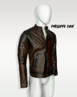 #98 CASACA/CHAQUETA DE CUERO JACKET MARRON MATIZ BLACK - Image 7