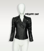 #19 CASACA/CHAQUETA DE CUERO JACKET BIKER ELEGANATE MODA 2024 - Image 6
