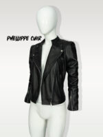 #19 CASACA/CHAQUETA DE CUERO JACKET BIKER ELEGANATE MODA 2024 - Image 7