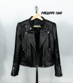 #19 CASACA/CHAQUETA DE CUERO JACKET BIKER ELEGANATE MODA 2024 - Image 9