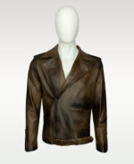 #66 JACKET BIKER MARRON MATIZADO - Image 14