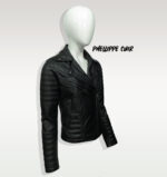 #58 CASACA/CHAQUETA DE CUERO JACKET BIKER PADDED 2024 - Image 6