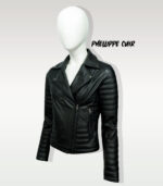 #58 CASACA/CHAQUETA DE CUERO JACKET BIKER PADDED 2024 - Image 7