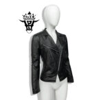 #52 CASACA/CHAQUETA DE CUERO JACKET BIKER BROOCHES - Image 5