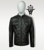 #79 CASACA/CHAQUETA DE CUERO JACKET CAMELL MATIZADO - Image 21