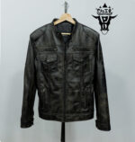 #79 CASACA/CHAQUETA DE CUERO JACKET CAMELL MATIZADO - Image 24