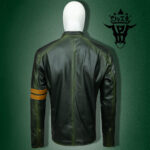 #88 CASACA/CHAQUETA DE CUERO JACKET VERDE PETROLIO VINTAGE - Image 7