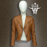 #50 CASACA/CHAQUETA DE CUERO JACKET  SHOULDER PINS - Image 7