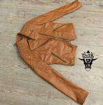 #50 CASACA/CHAQUETA DE CUERO JACKET  SHOULDER PINS - Image 10
