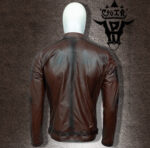 #98 CASACA/CHAQUETA DE CUERO JACKET MARRON MATIZ BLACK - Image 6