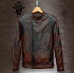 #98 CASACA/CHAQUETA DE CUERO JACKET MARRON MATIZ BLACK - Image 2
