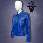 #71 CASACA/CHAQUETA DE CUERO JACKET LEATHER LINED BUTTON - Image 3