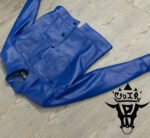 #71 CASACA/CHAQUETA DE CUERO JACKET LEATHER LINED BUTTON - Image 8