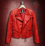 #67 CASACA/CHAQUETA DE CUERO JACKET PASSION-RED