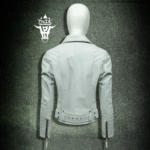 #07 CASACA/CHAQUETA DE CUERO JACKET BIKER DETALLES BROCHES - Image 9