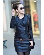 #15 CASACA/CHAQUETA DE CUERO JACKET BIKER MODERNO MODA 2024 - Image 4
