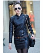 #15 CASACA/CHAQUETA DE CUERO JACKET BIKER MODERNO MODA 2024 - Image 5