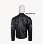 #70 CASACA/CHAQUETA DE CUERO JACKET BLACK LEAD - Image 4