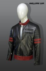 #05  Jacket Negro con detalles rojos - Image 14