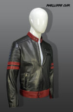#05  Jacket Negro con detalles rojos - Image 15