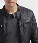 #72 CASACA/CHAQUETA DE CUERO JACKET CORTE SLIM - Image 3