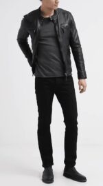 #72 CASACA/CHAQUETA DE CUERO JACKET CORTE SLIM - Image 7