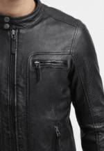 #72 CASACA/CHAQUETA DE CUERO JACKET CORTE SLIM - Image 4
