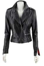 #63 CASACA/CHAQUETA DE CUERO JACKET BIKER CHEST CLOSURE - Image 5