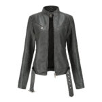 #21 CASACA/CHAQUETA DE CUERO JACKET + CORREA CINTURA - Image 2