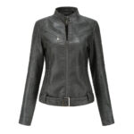 #21 CASACA/CHAQUETA DE CUERO JACKET + CORREA CINTURA - Image 3