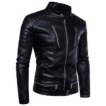 #95 CASACA/CHAQUETA DE CUERO JACKET ROCKERA + CIERRE