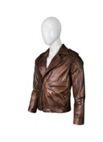 #66 JACKET BIKER MARRON MATIZADO - Image 16
