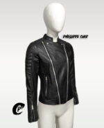#19 CASACA/CHAQUETA DE CUERO JACKET BIKER ELEGANATE MODA 2024 - Image 13