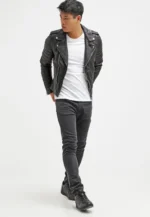 #90 CASACA/CHAQUETA DE CUERO BIKER MOTO ROCK 2024 - Image 5