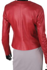 #64 CASACA/CHAQUETA DE CUERO JACKET ROJO CLASICO - Image 3