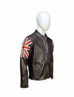 #83 CASACA/CHAQUETA DE CUERO JACKET REINO UNIDO LOGO - Image 5