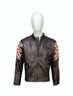 #83 CASACA/CHAQUETA DE CUERO JACKET REINO UNIDO LOGO - Image 4