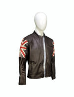 #83 CASACA/CHAQUETA DE CUERO JACKET REINO UNIDO LOGO